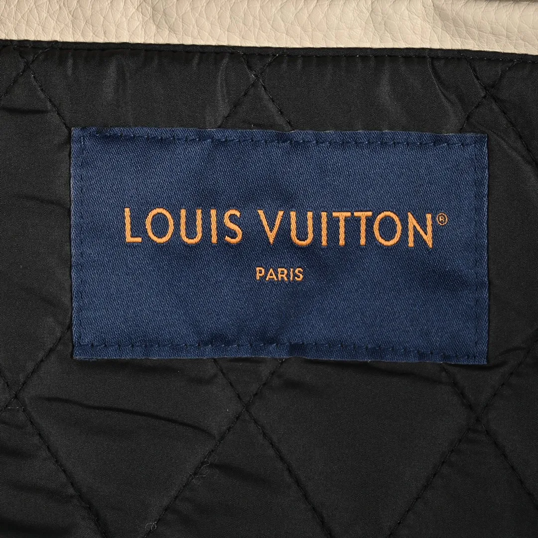 Louis Vuitton/Louis Vuitton 23Fw contrasting color patchwork baseball jacket